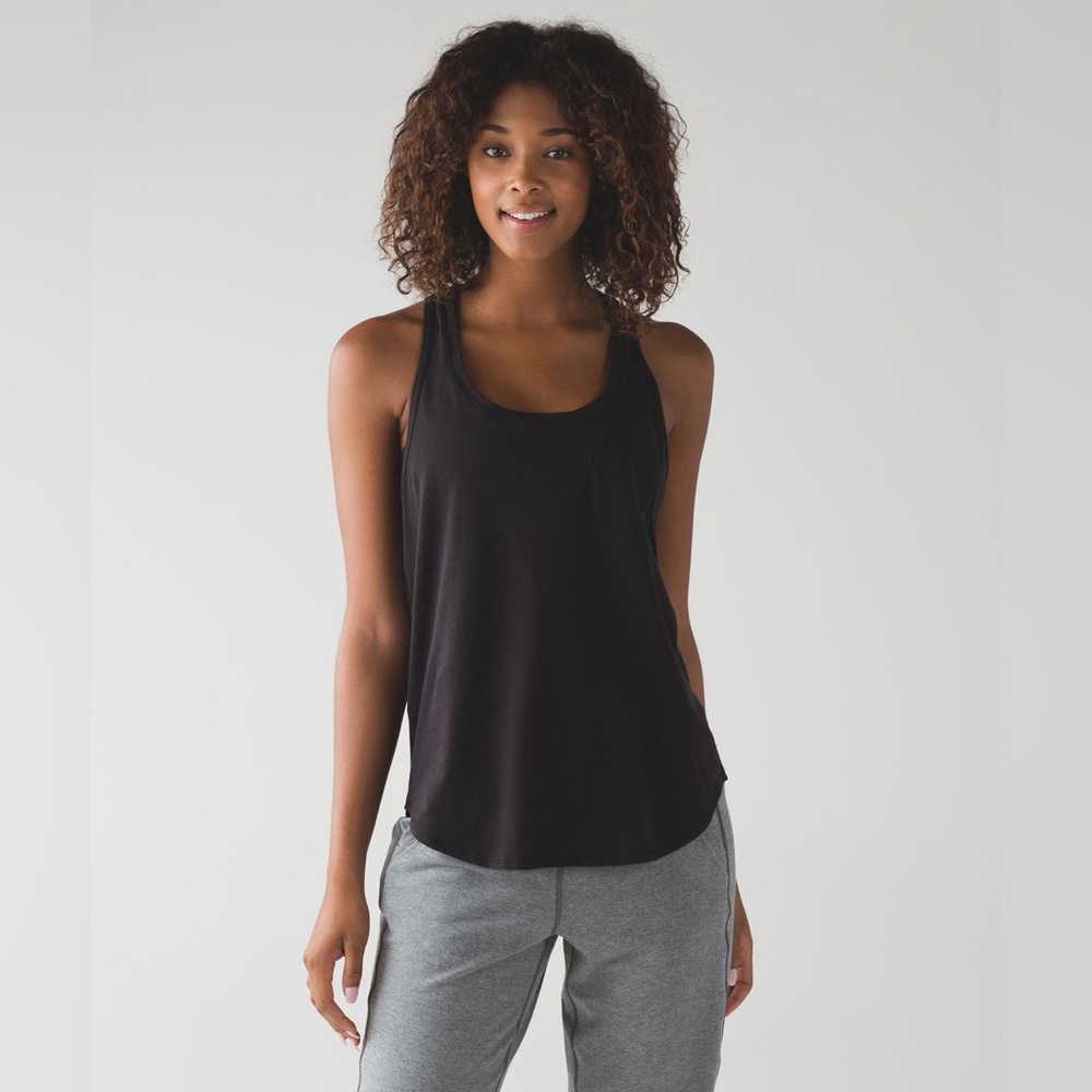 Lululemon Black Yogi Racer Back III Size 6